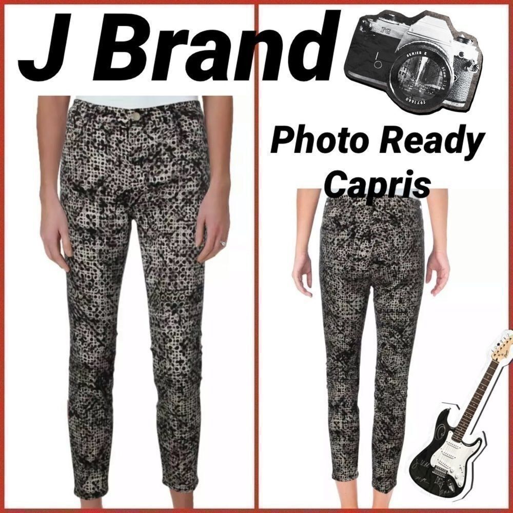 NWT J brand photo ready capris size  26” leopard animal print